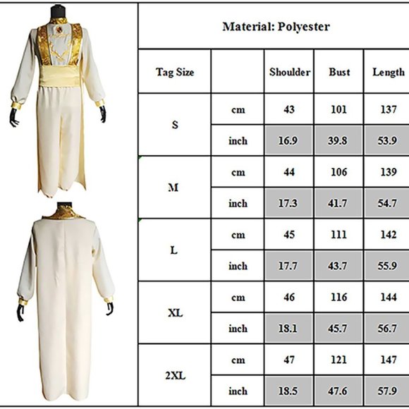 Aladdin Animation Arabian Prince Sultan Hat Cosplay Halloween Man Adam C… - Picture 5 of 10
